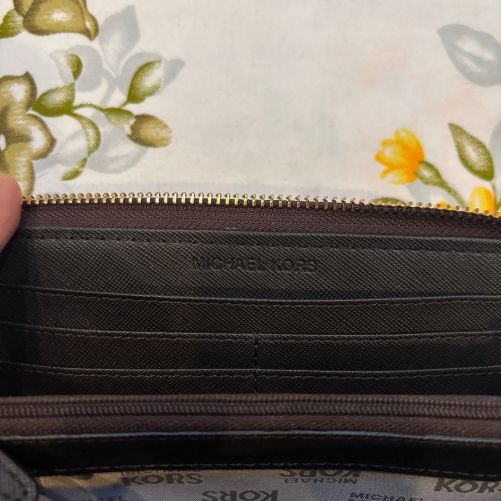 Michael Kors Brown Zip Wallet - Picture 8 of 10